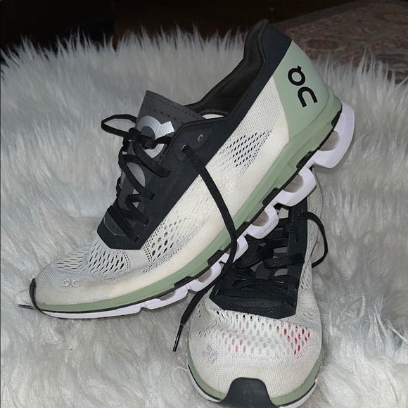 On Running Women's Black and White Athletic Shoes - Picture 3 of 16